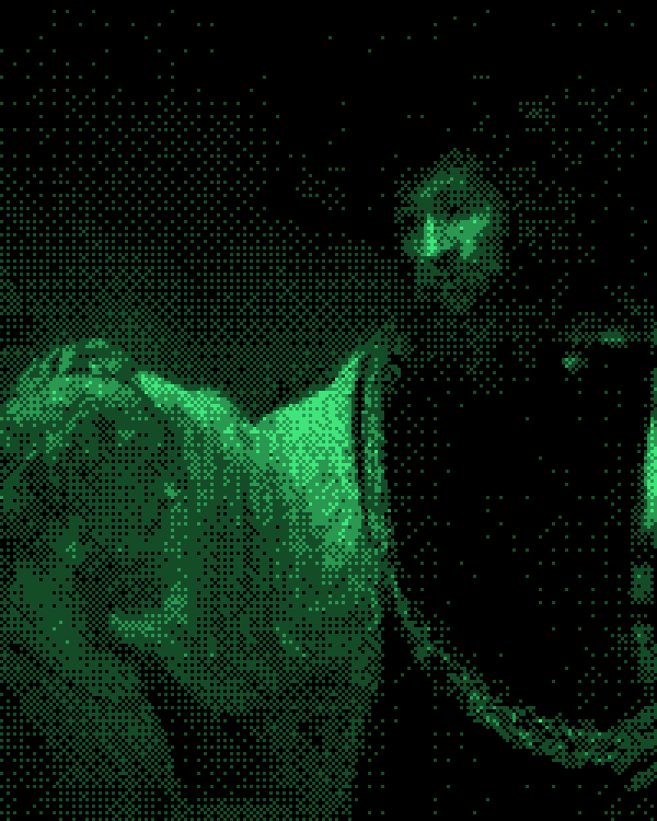 Rembrandt, Aristotle with a Bust of Homer, 1653 — dithered